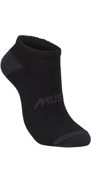 2026 Musto Essential 3 Pack Trainer Sock 86039 - Black